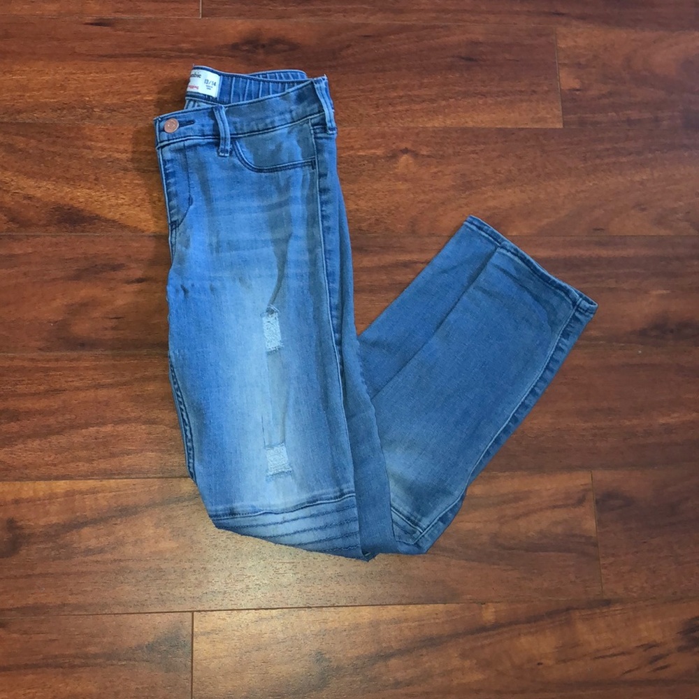 abercrombie kids jean leggings light wash